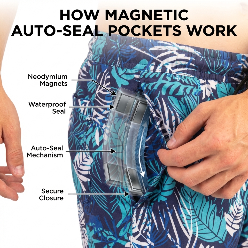 How Magnetic Auto-Seal Pockets Work — And Why They Beat Zippers in Water