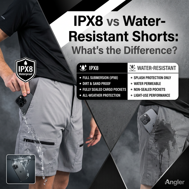 IPX8 vs Regular Water-Resistant Shorts: What's the Difference?