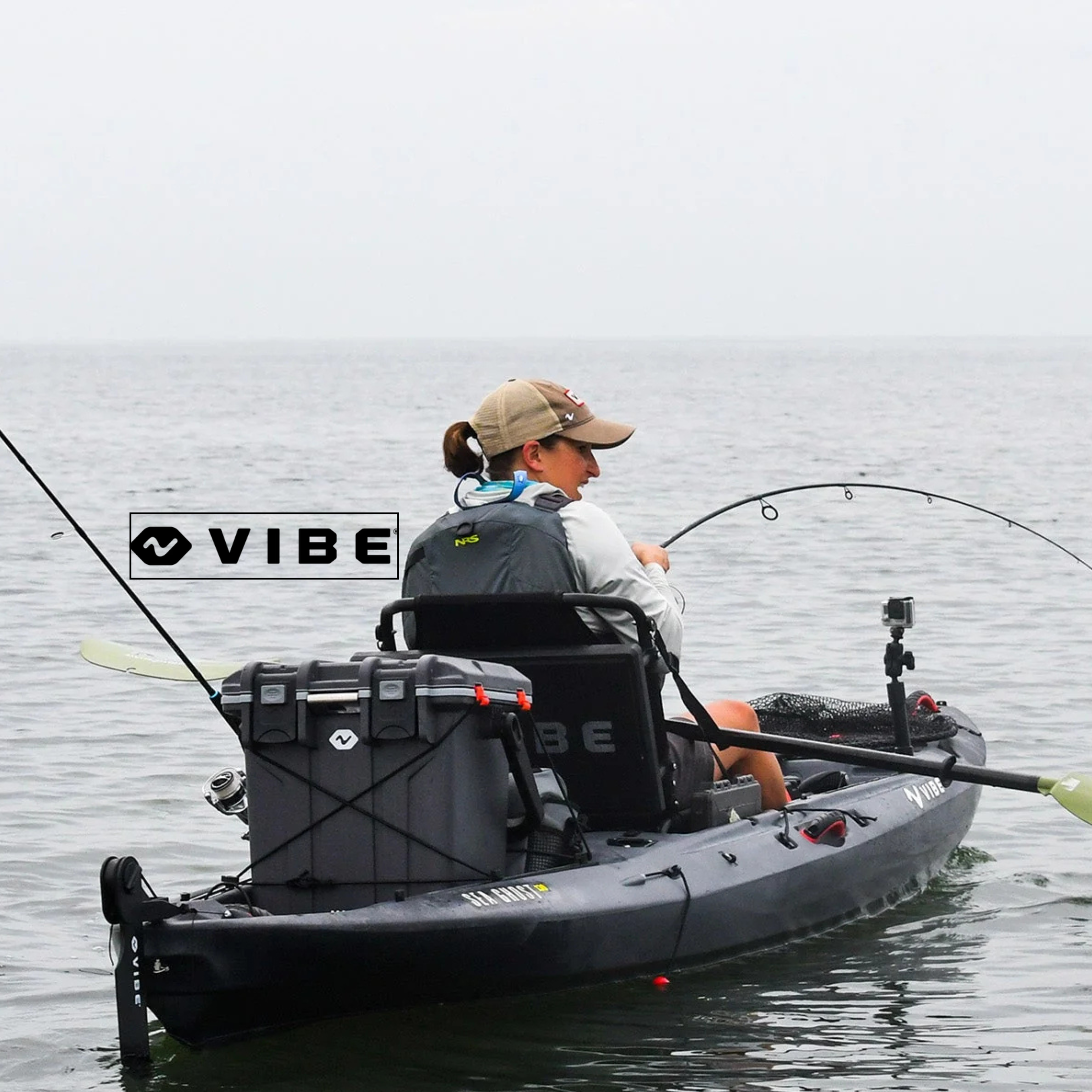 Vibe Kayak, Vibe, Kayaks, Fishing Kayaks, Dry Pocket, Dry Pocket Apparel, Kayaking, Kayak fishing 