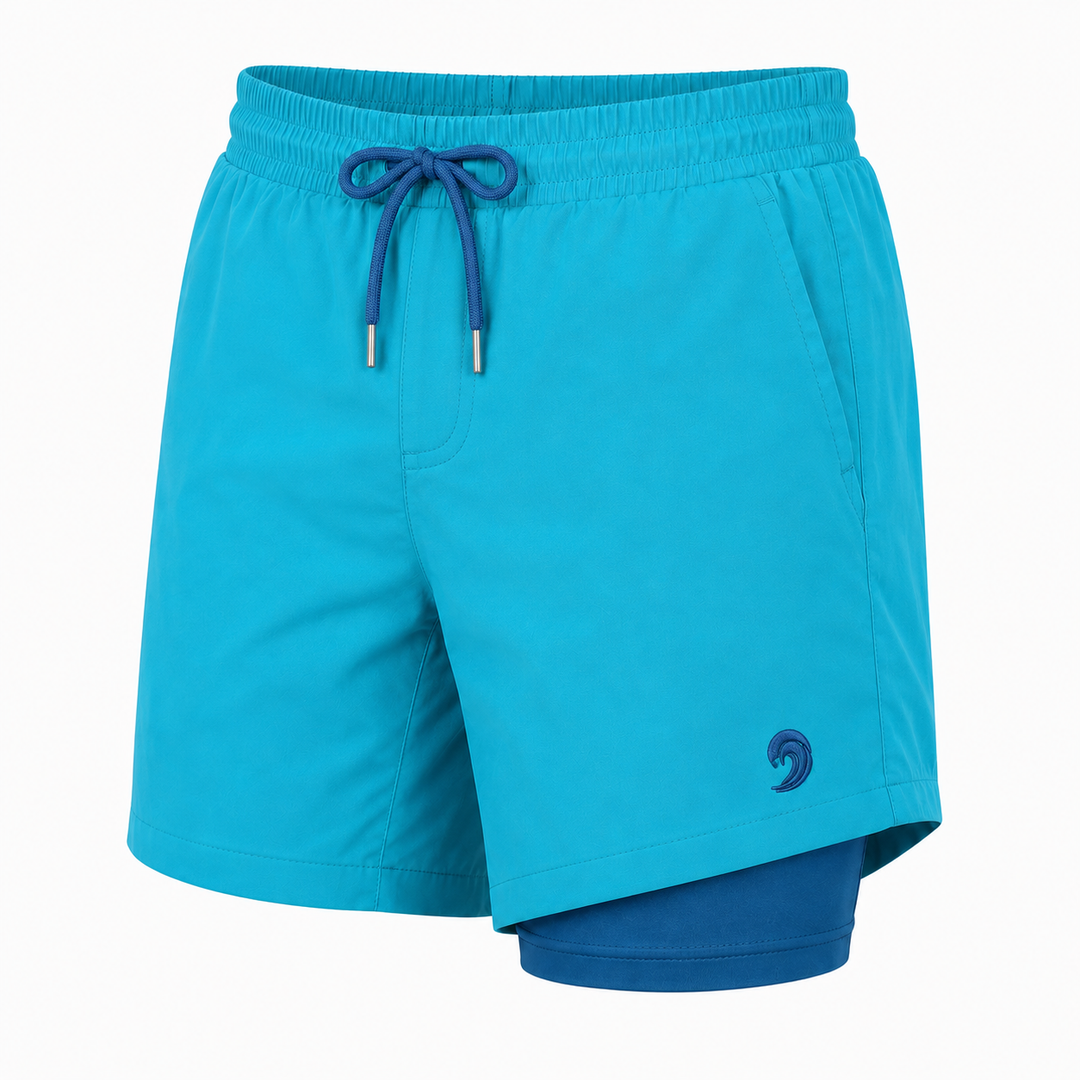 Dry Pocket waterproof swim shorts with a waterproof pocket 
