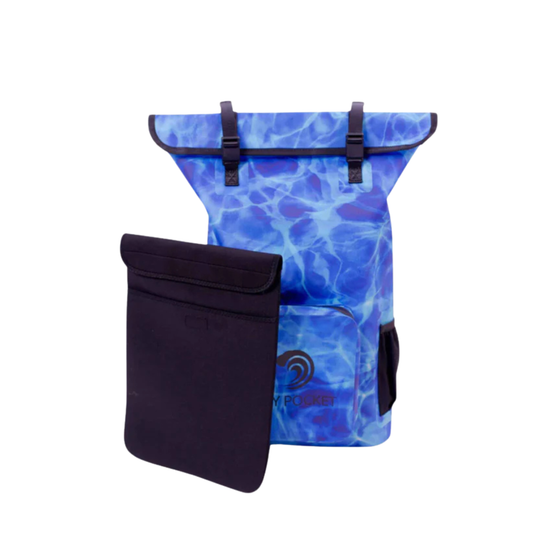 Dry Pocket waterproof, scent proof, and floating backpack dry bag. 