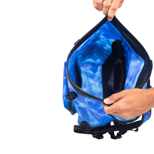Dry Pocket waterproof, scent proof, and floating backpack dry bag. 
