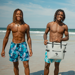 Caribbean Palms - Waterproof Swim Shorts With A Waterproof Pocket