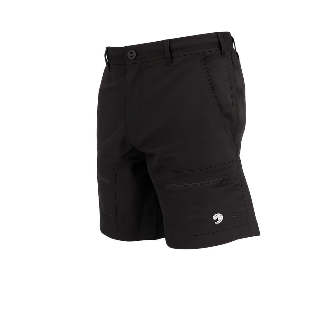 Dry Pocket black waterproof pocket fishing shorts 
