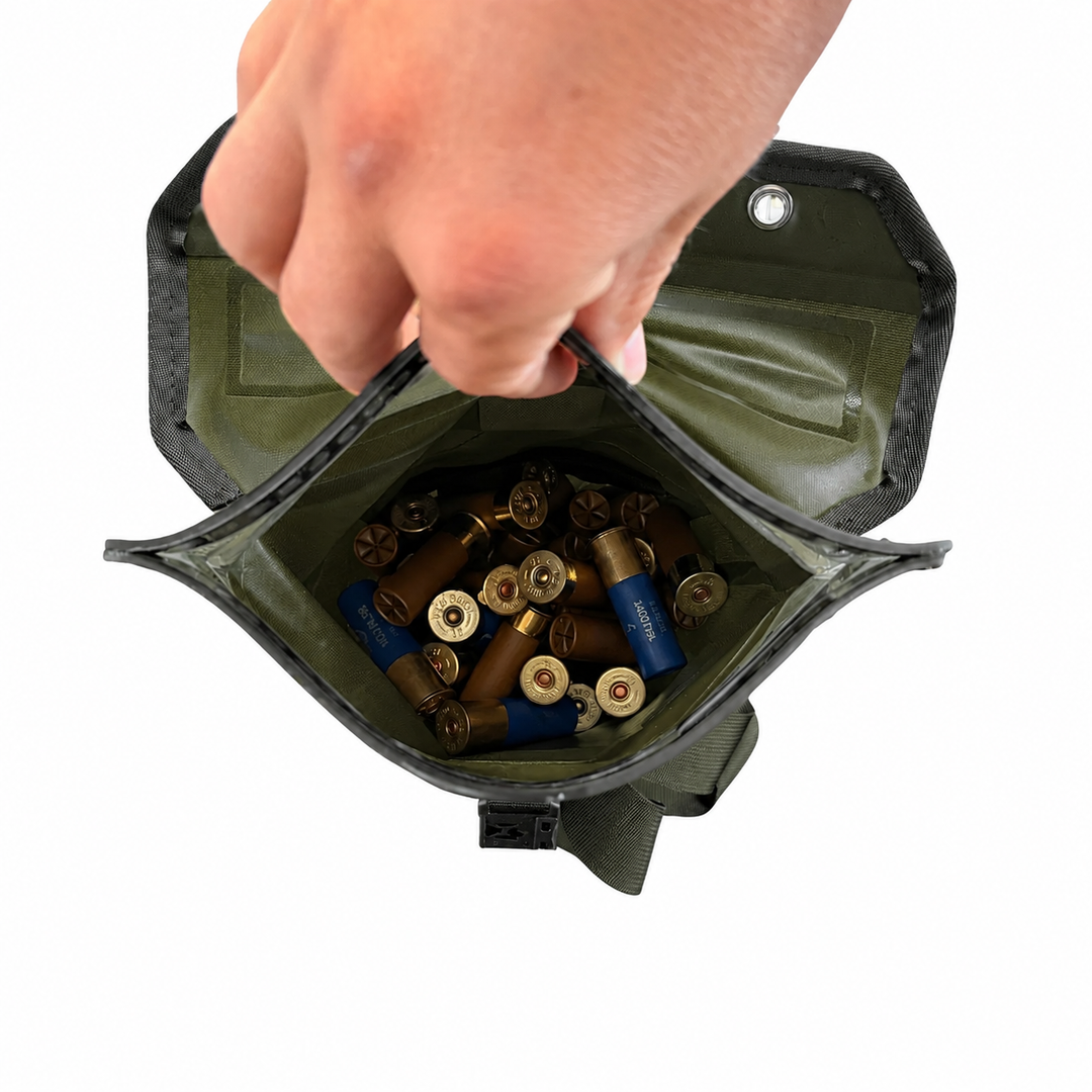 Dry Pocket olive night waterproof, scent proof, and floating shell bag