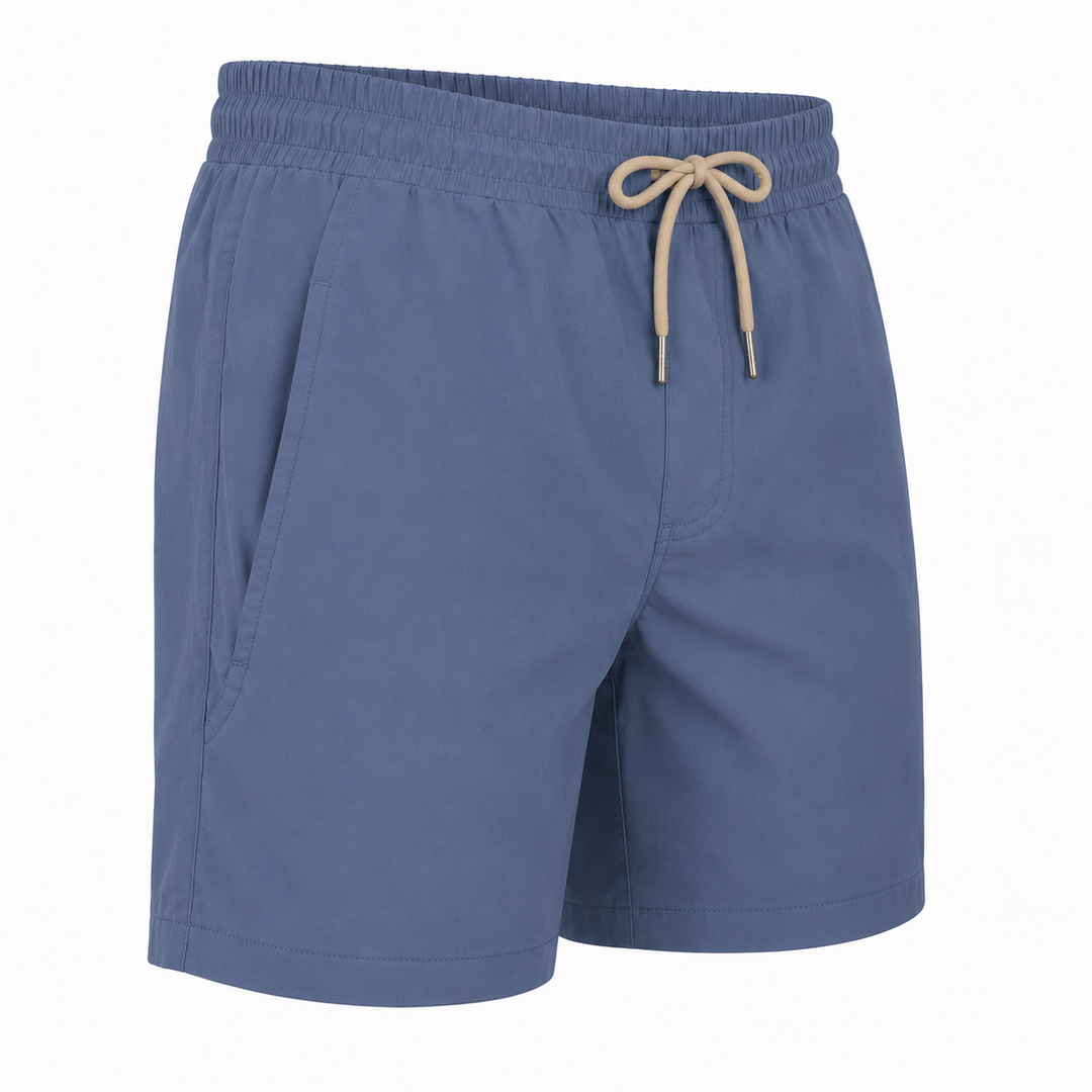Dry Pocket navy blue waterproof shorts with a waterproof pocket 
