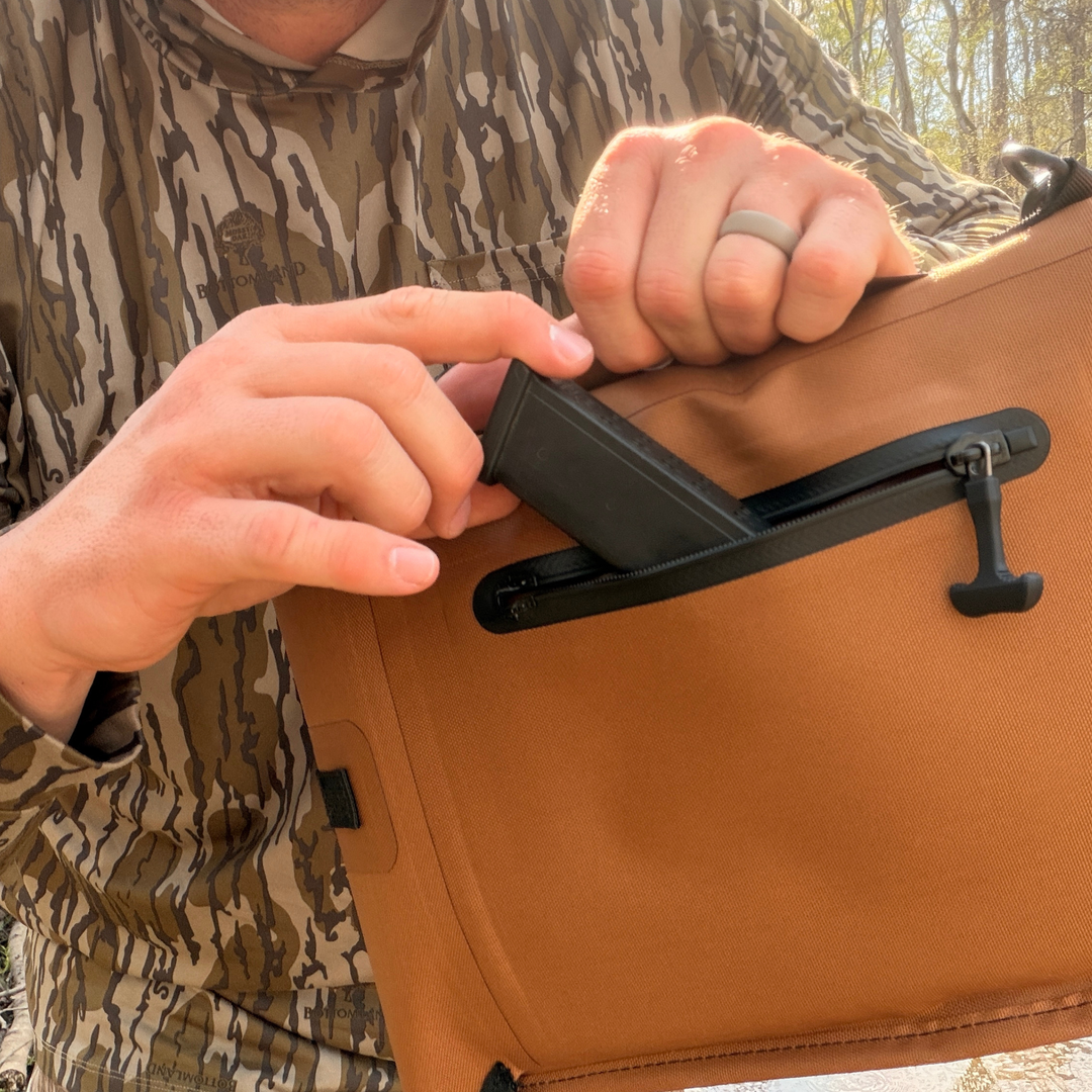 Dry Pocket waterproof, scent proof, and floating pistol bag