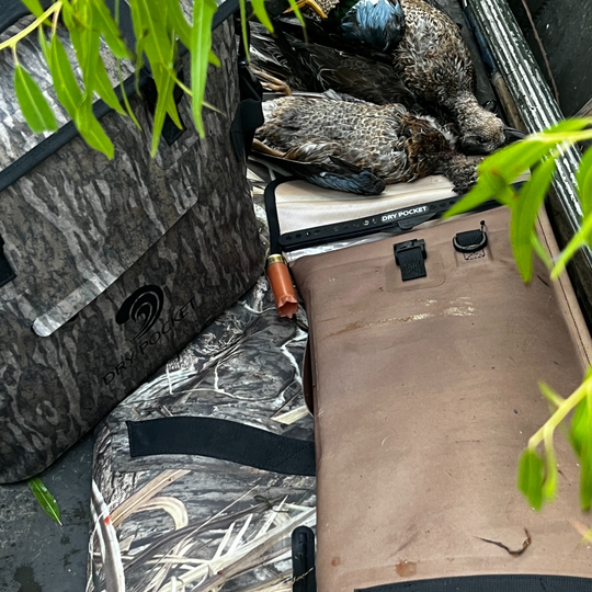 Dry Pocket coyote brown waterproof floating shotgun bag