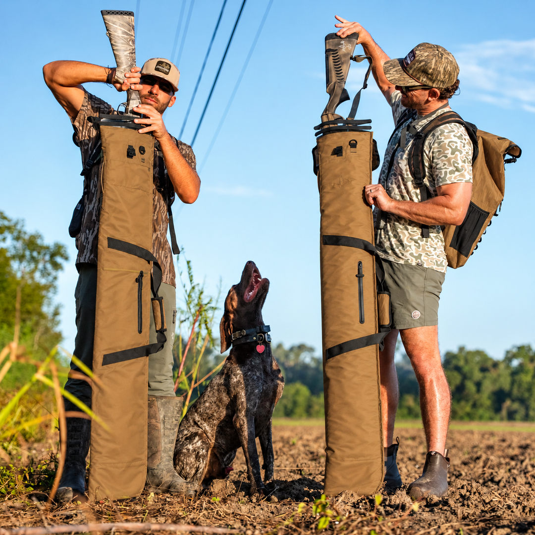 Dry Pocket coyote brown waterproof floating shotgun bag