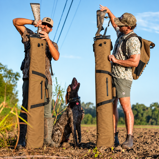 Dry Pocket coyote brown waterproof floating shotgun bag