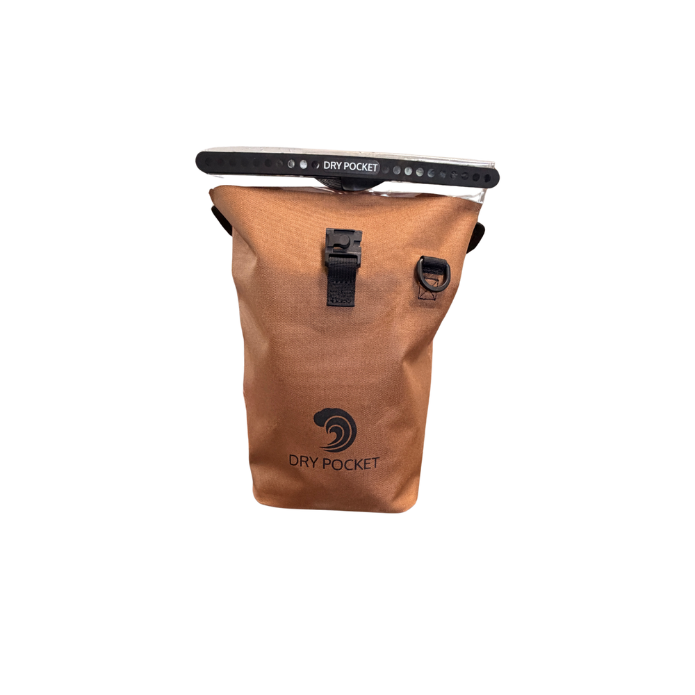Dry Pocket coyote brown ammo / shell dry bag for hunting or a 4-liter dry bag for electronics for boating 