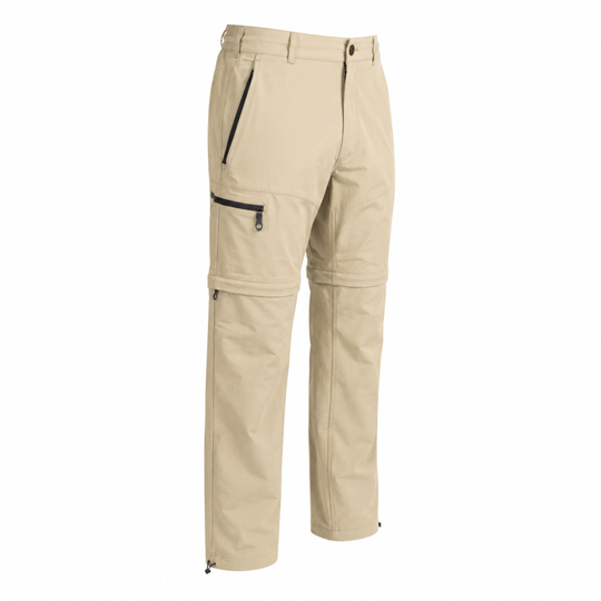 Dry Pocket khaki waterproof fishing pants with a waterproof pocket