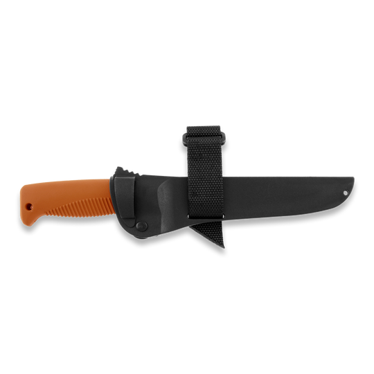 Peltonen M95 Ranger Puukko Black Cerakote Orange Handle FJP140