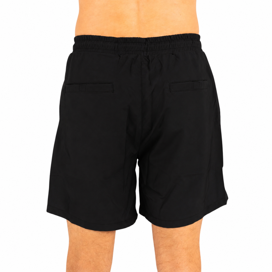 Dry Pocket black waterproof pocket swim shorts 