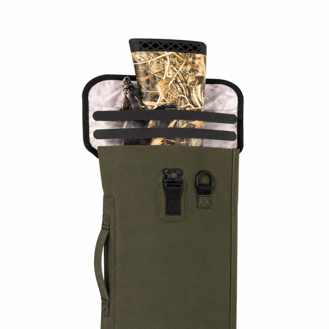Dry Pocket olive night waterproof, scent proof, and floating shotgun bag