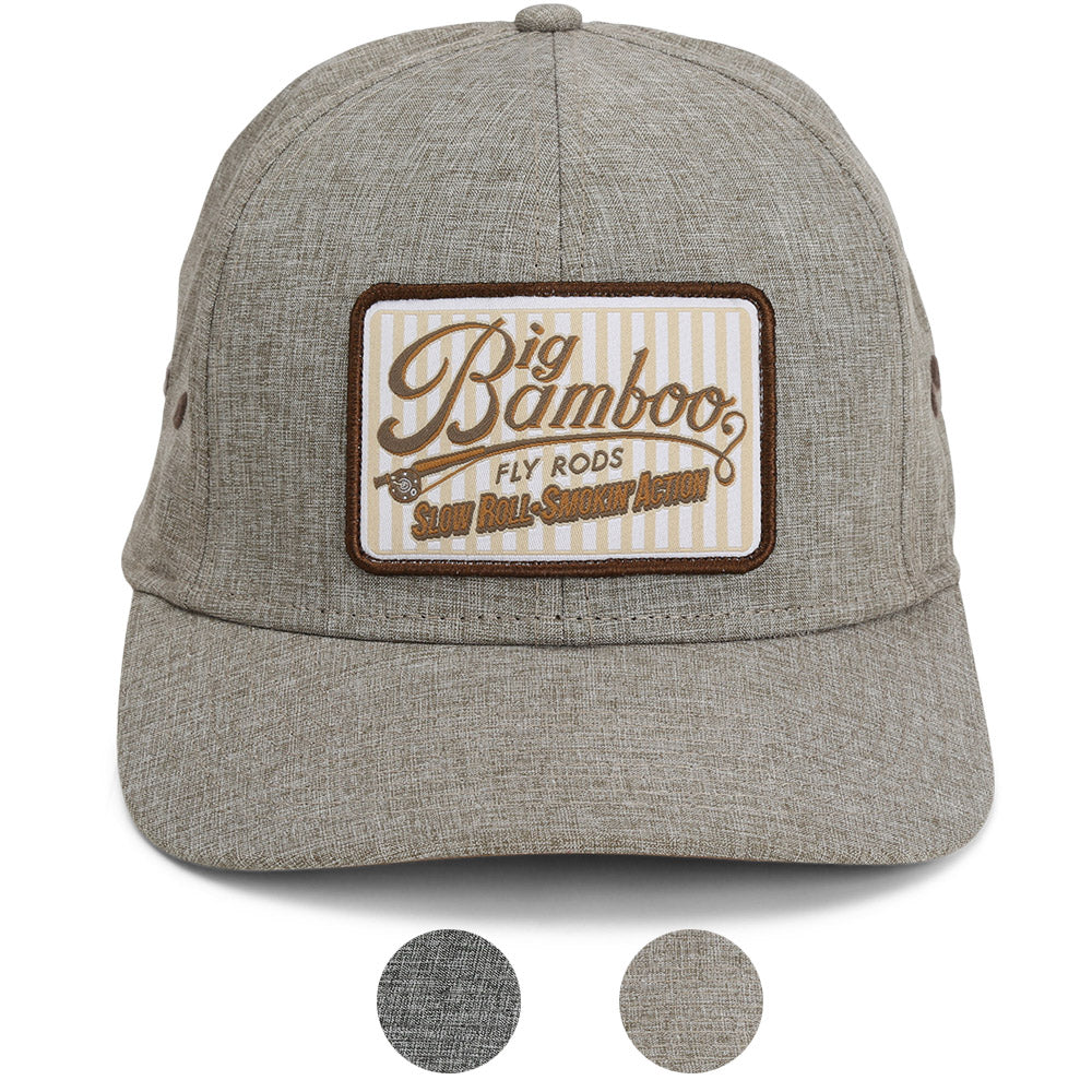 Big Bamboo Fly Rod Heathered 6-Panel Fly Fishing Patch Cap – Dry Pocket