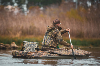 Dry Pocket, Mossy Oak, Dry Pocket Apparel, Duck Hunt, Waterfowl, cooler, dry bag, blind bag, lunch box, waterproof blind bag, waterproof cooler, floating cooler, floating blind bag, 