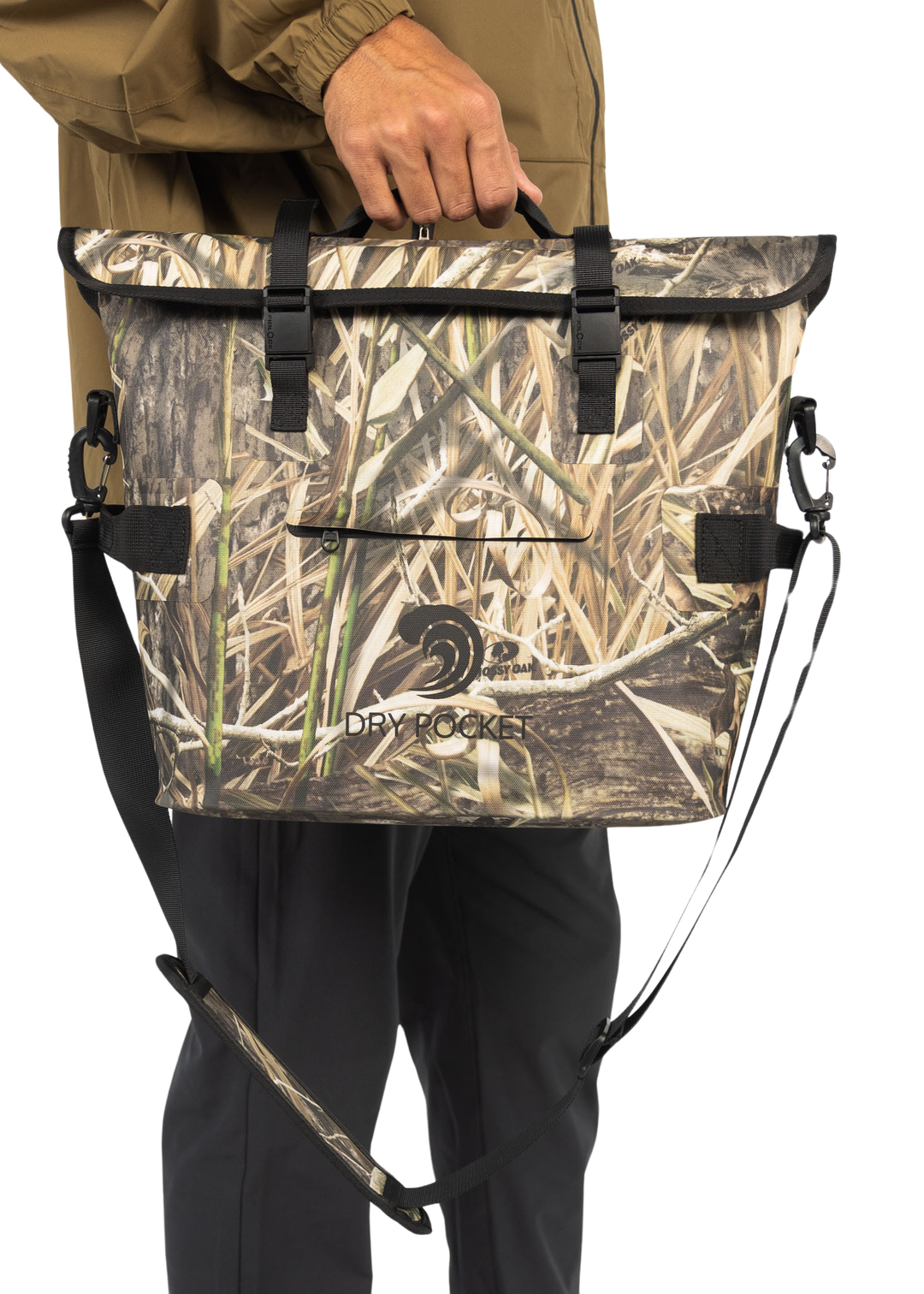 Dry Pocket, Dry Pocket Apparel, Mossy Oak, New Bottomland Camo, Cooler, Lunch Box, Dry Bag, Waterproof cooler, waterproof lunch box, scent proof bag, scent proof cooler, scent proof lunch box, tackle bag, ammo bag