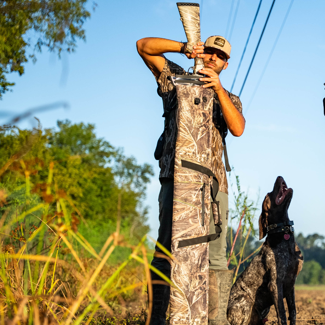 Dry Pocket camo waterproof and floating shotgun bag