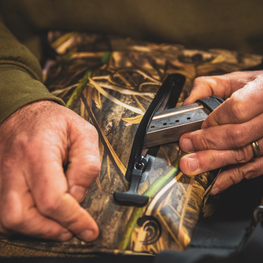 Dry Pocket camo waterproof, scent proof, and floating pistol bag