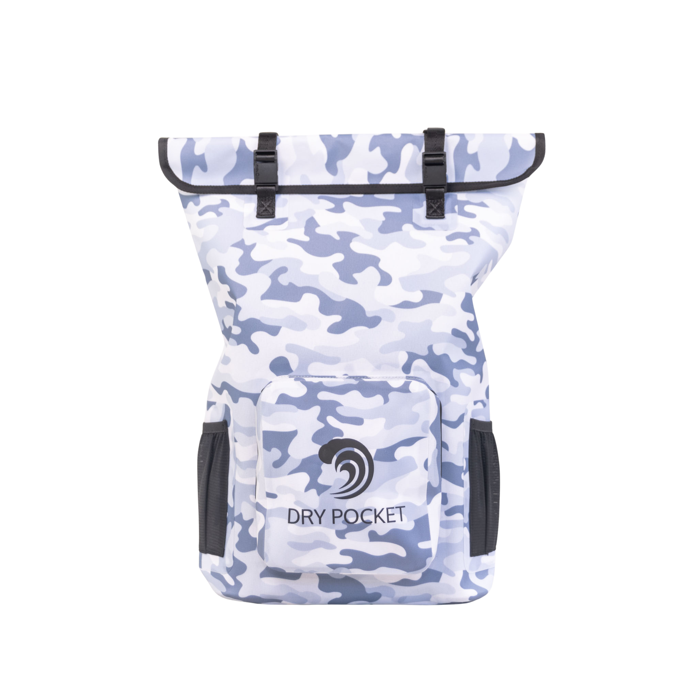 Dry Pocket waterproof, scent proof, and floating snow camo backpack dry bag
