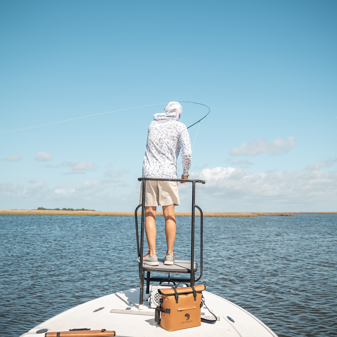 Dry Pocket magnetic auto-sealing, waterproof, scent proof, and floating day pack tote cooler and dry bag combo. 