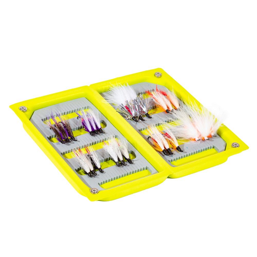 JHFLYCO Loaded Foam Fly Box - Salmon Fly Assortment