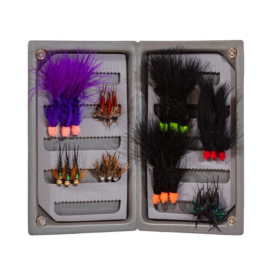 JHFLYCO Loaded Foam Fly Box - Steelhead Assortment