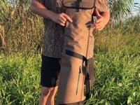 Dry Pocket coyote brown waterproof and floating shotgun bag
