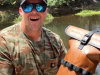 Dry Pocket coyote brown ammo / shell dry bag for hunting or a 4-liter dry bag for electronics for boating 