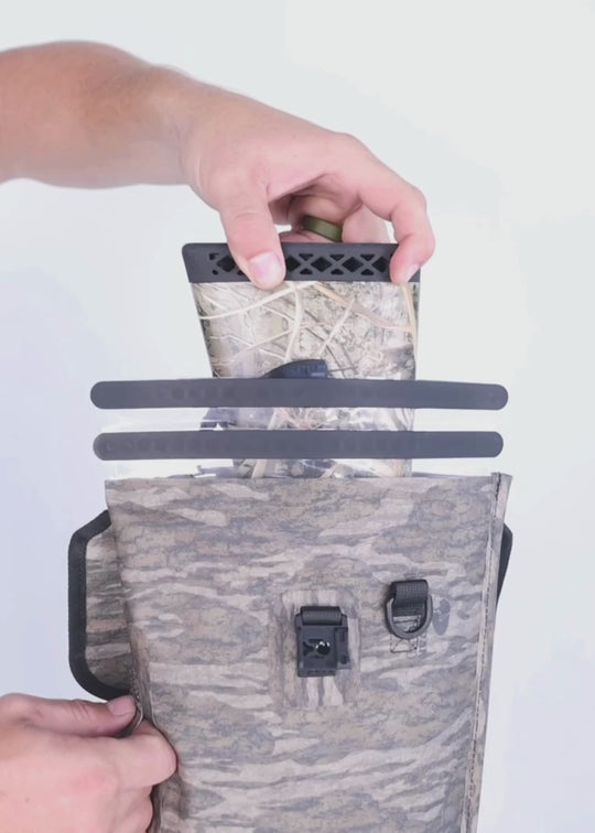 Dry Pocket, Dry Pocket Apparel, Mossy Oak, Shotgun Bag, Waterproof Gun Bag, Rifle Bag, Waterproof Shotgun Bag, Floating Gun Bag, Floating Shotgun Bag, Hunting, Duck Hunting, Duck Hunting Gear, Shotgun Case, Waterproof Shotgun Case, Waterproof Gun Bag, Waterproof Gun Case, Dry Pocket Shotgun Bag