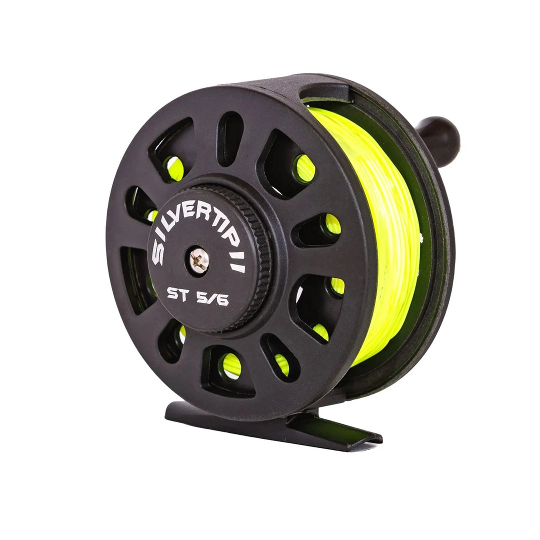 dry fly reel Silvertip II 5/6 Fly Fishing Reel Spooled With 5WT Fly Line